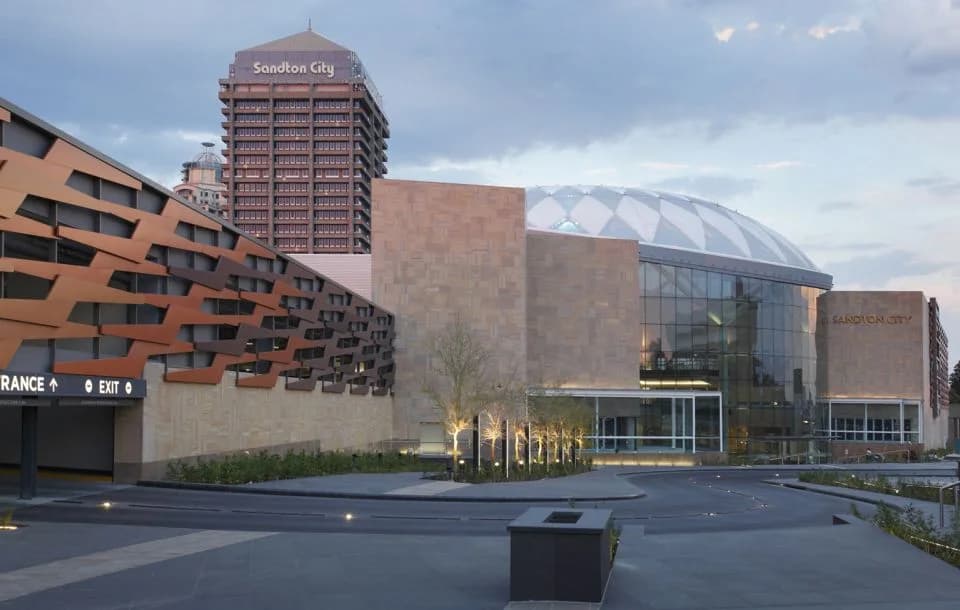 Sandton City Tower architectural facade work