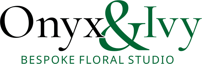 Onyx and Ivy floral studio identity